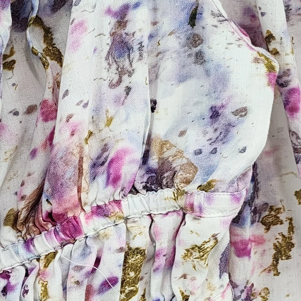 J.Crew Women's Cotton Floral Cinched Waist Top - 14